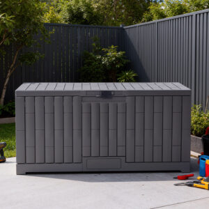 Outdoor deck box