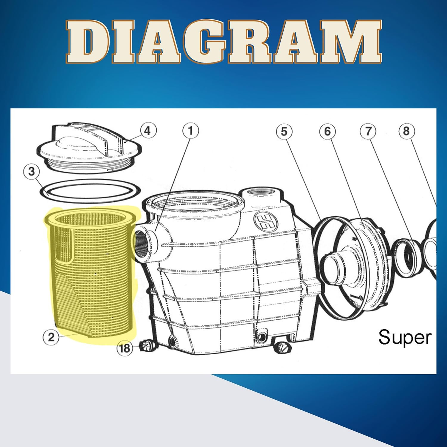 Hayward pool pump basket
